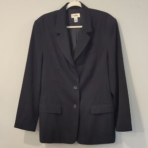 Talbots 100% Wool Blazer Black 🖤 size 18L Long